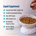 Pure EPA and DHA supplement for feline skin and coat health