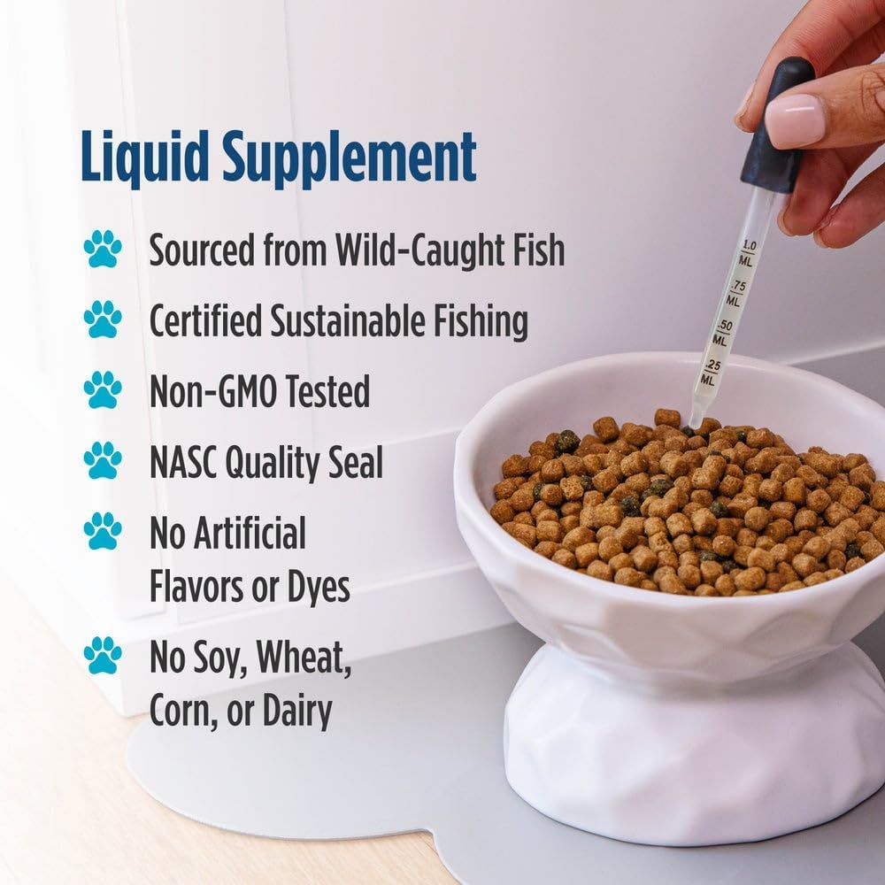 Pure EPA and DHA supplement for feline skin and coat health