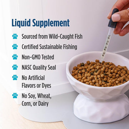 Pure EPA and DHA supplement for feline skin and coat health