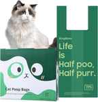 125 Count Cat Poop Bags with Handles, Disposable Litter Bags for Pet Poop, Extra-Thick Kitty Cat Waste Bags Easy Tie Leak-Proof Strengthen Unscented (Made of 70% Recycled Plastic) - Image 9