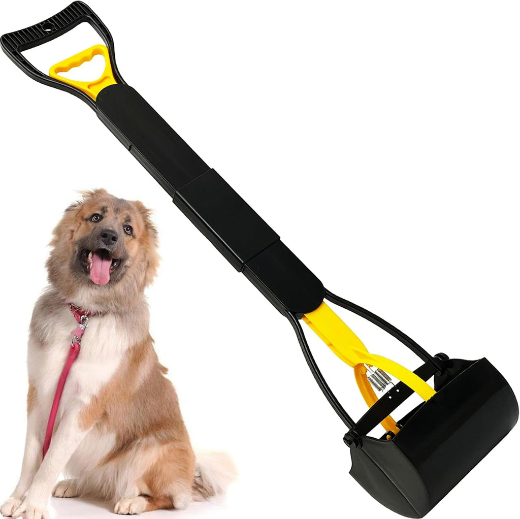 ienjoyed 32" Tall Pooper Scooper, Large Pooper Scooper for Dogs Heavy Duty, Dog Pooper Scooper with Long Handle & High Strength Durable Spring, Foldable Dog Poop Pick Up - Image 15