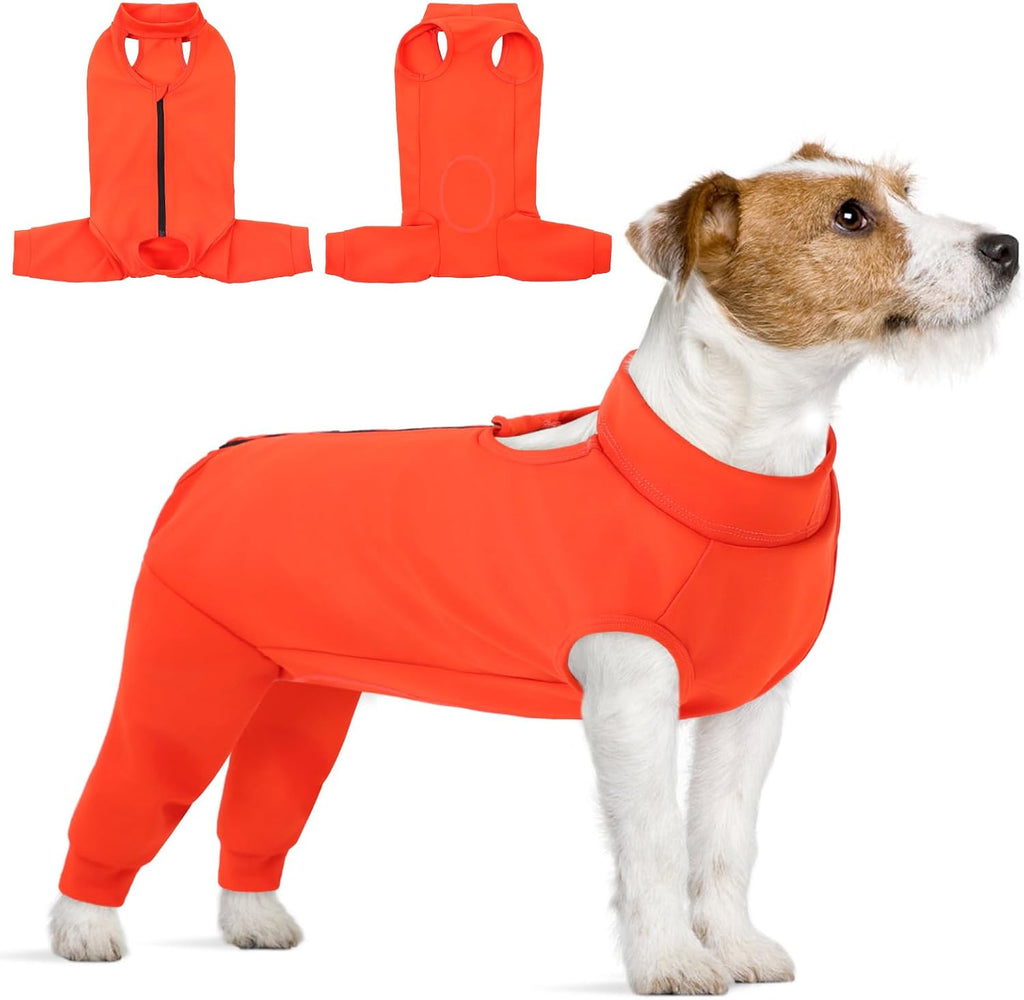 KOESON Dog Recovery Suit Hind Leg, Recovery Sleeve for Female Male Dogs, Pet Leg Sleeve to Stop Licking, Pet Rear Leg Wound Cover, Dog Spay Onesie for Wound Heal Care - Image 11