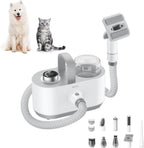 Mova G1 Pro Pet Grooming Kit front view of the white and grey vacuum unit
