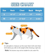 Halypet premium breathable nanofiber cat harness with fifty nine inch leash