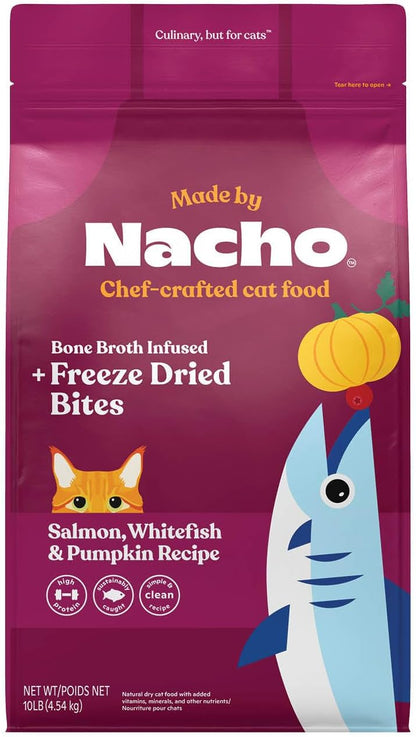 Made by Nacho Dry Cat Kibble 2lb Bag, High Protein Premium Cat Food with Freeze-Dried Pieces, Cage-Free Chicken, Duck & Quail, Limited Ingredients, Single Bag - Image 12