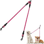 Taglory Double Dog Leash Coupler for Two Dogs, 1/3" Lightweight Dual Leash Extension for Small and Medium Dogs, No Tangle 360 degrees Swivel, Reflective Rope, 30 Inch, Black - Image 13