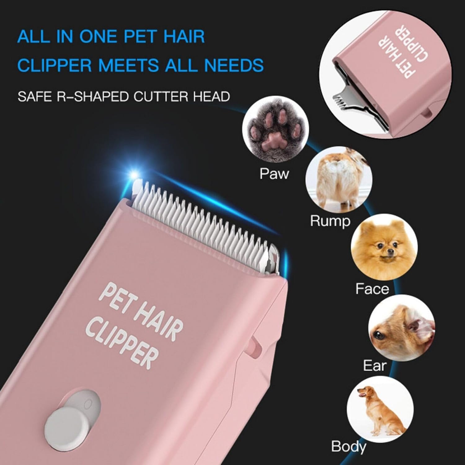 Tileon size 10 pet clipper replacement blades being rinsed under running water