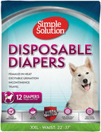 Simple Solution Disposable Dog Diapers, Female Dog Diapers, Puppy Potty Training, Incontinence and Heat Cycle Protection, Large Diapers for Dogs, 18-27 Inch Waist, 30 Count - Image 15