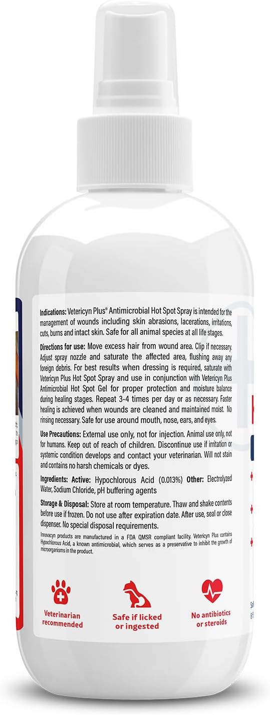 Vetericyn 8 fluid ounce bottle pet care product