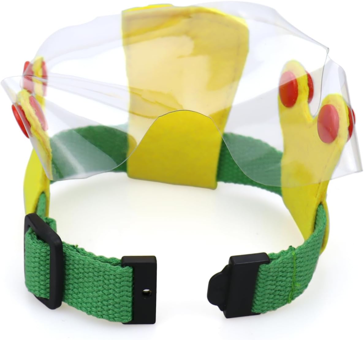Clear protective pet visor bubble shield for small cats and puppies indoor recovery.