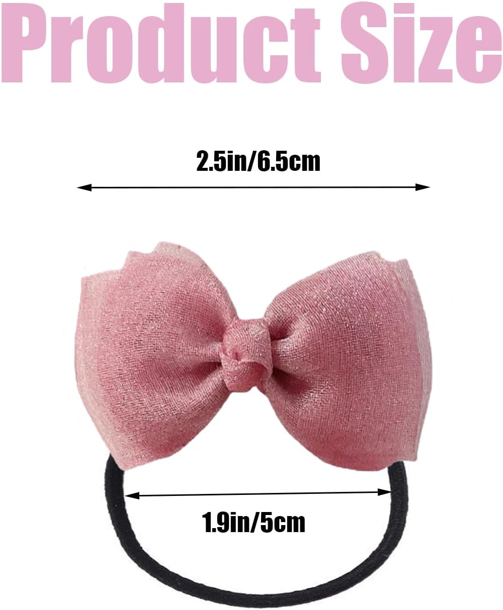 SXYYDSG poultry hair accessories set displaying red pink and blue bow-knot designs for backyard birds