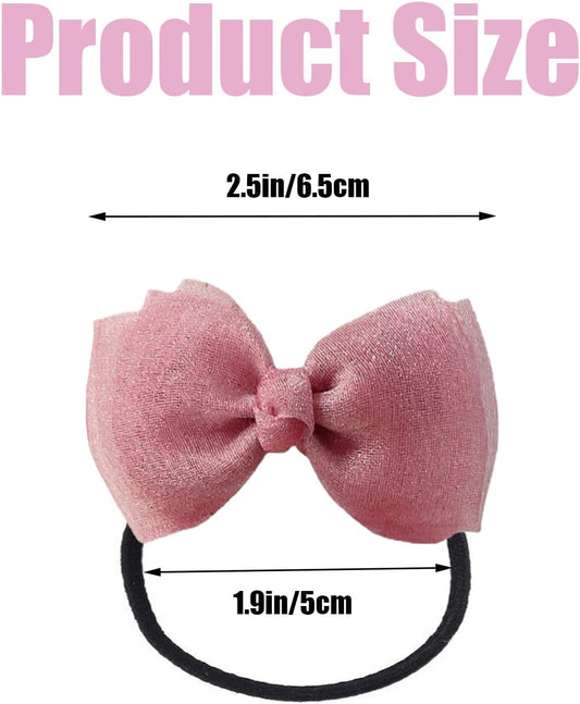 SXYYDSG poultry hair accessories set displaying red pink and blue bow-knot designs for backyard birds