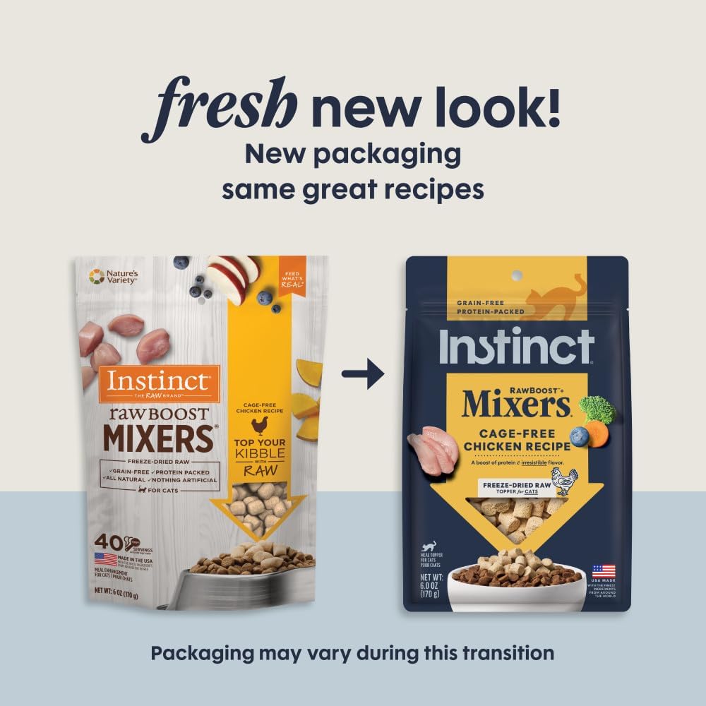 Instinct Raw Boost Mixers 6 Ounce bag package label