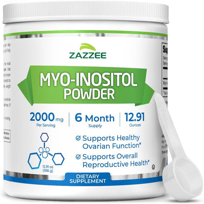 Zazzee Myo Inositol Powder front view packaging