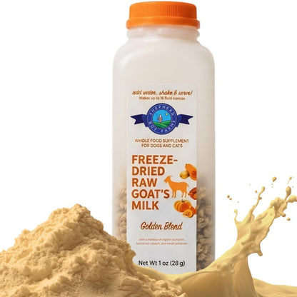 Shepherd Boy Farms Freeze Dried Raw Goats Milk with Probiotics for Dogs & Cats (Classic), High Protein Digestible Goat Milk for Sensitive Stomachs, Food Topper, Dog Camping Essentials - Makes 16 FL OZ - Image 15