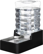 Easy to clean components of the RIZZARI automatic gravity pet water dispenser