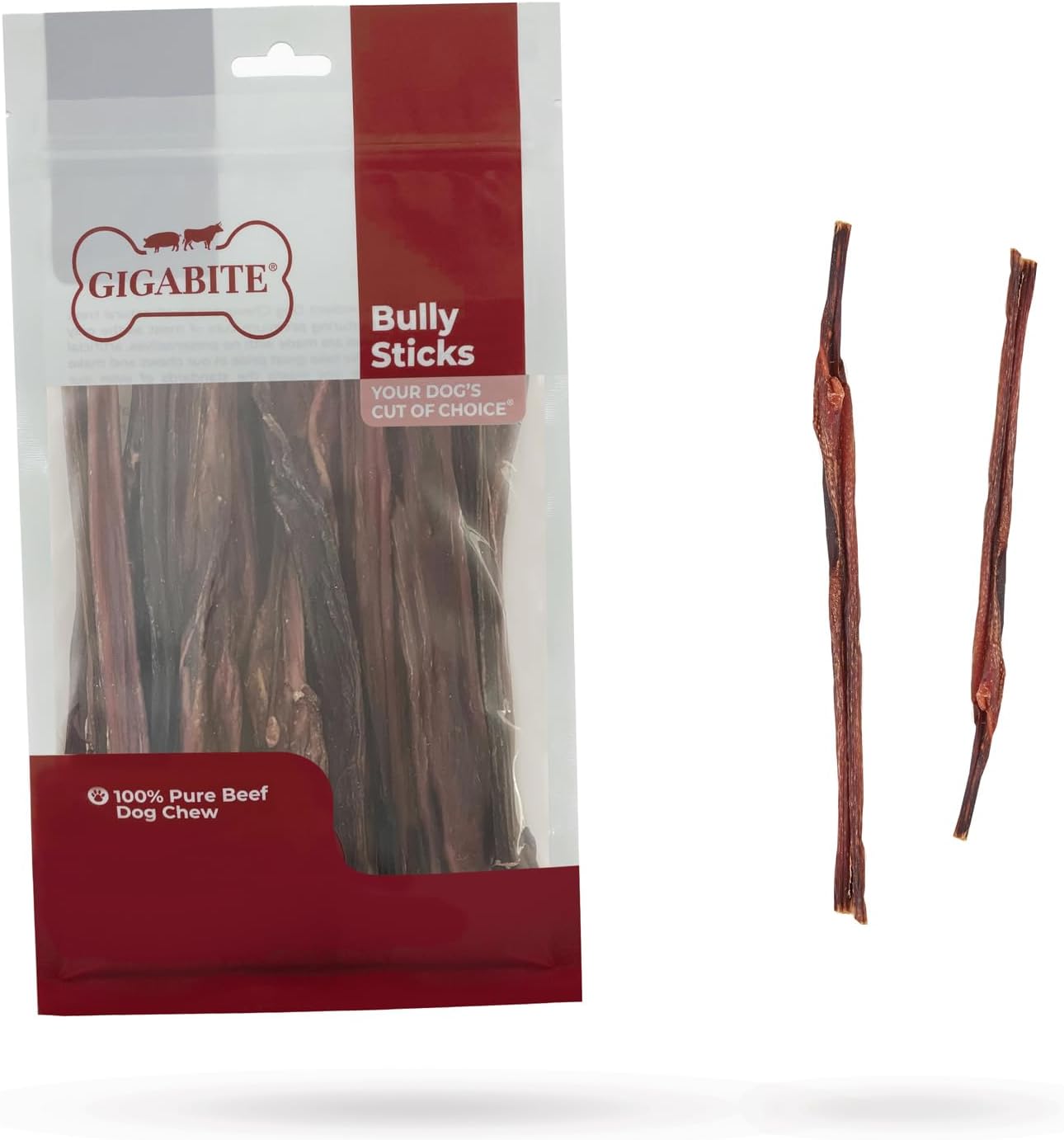 GigaBite Bully Sticks for Dogs All Natural Beef Pizzle Dog Chews, Odor & Rawhide Free Dog Treats, Long Lasting High Protein Chews Digestible Dental Dog Treat - Sticks (Half-cut 6"), Pack of 10 - Image 11