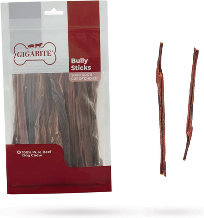 GigaBite Bully Sticks for Dogs All Natural Beef Pizzle Dog Chews, Odor & Rawhide Free Dog Treats, Long Lasting High Protein Chews Digestible Dental Dog Treat - Sticks (Half-cut 6"), Pack of 10 - Image 11