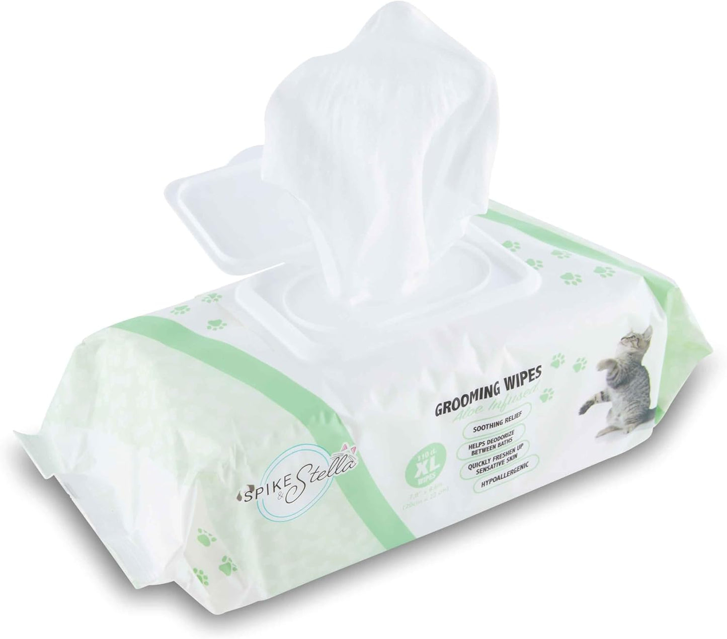 110 Pack Pet Grooming Wipes - Large & Extra-Large Sizes - Lavender, Aloe, & Unscented Variations - Hypoallergenic & Extra Durable - Perfect for Dogs & Cats, 6"x8" - Image 12