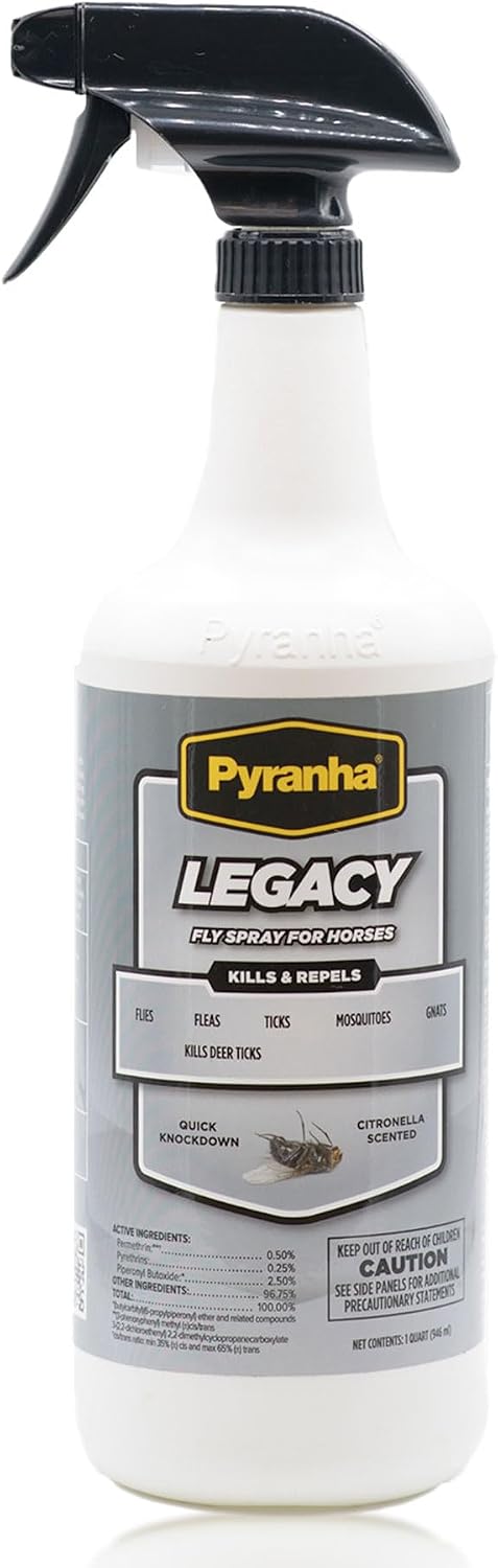 Pyranha Legacy Fly Spray for horses front view bottle