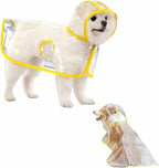 RyanDesign clear dog raincoat front view transparent pet jacket