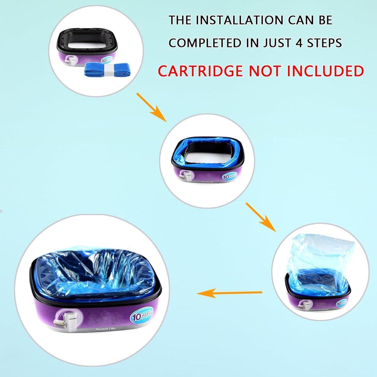 Aimidodo generic pet waste bags showing the cut and tie continuous design