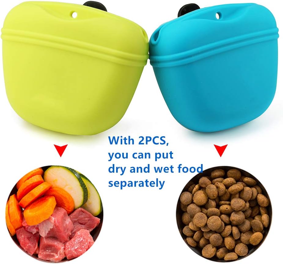 RoyalCare memory silicone small dog reward container holding kibble and training treats