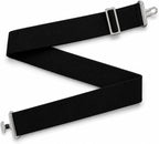 AJ Tack replacement surcingle for horse blankets front view showing heavy duty black elastic strap