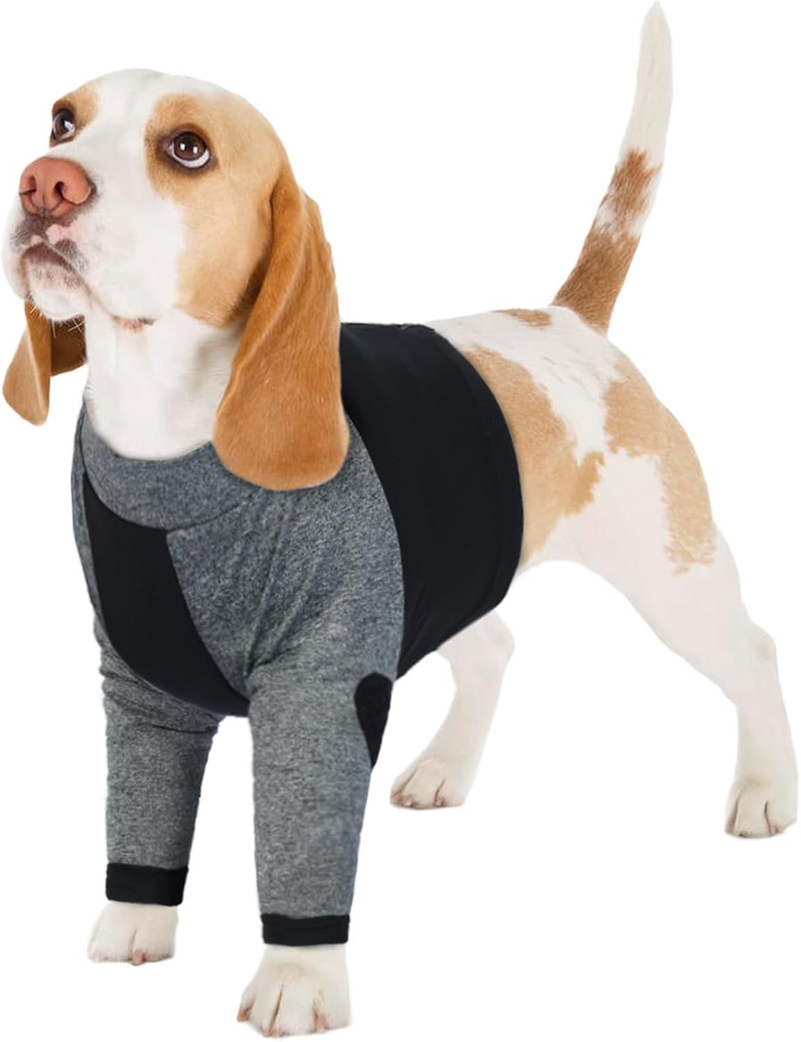 LeLePet Dog Recovery Suit for Front Legs, Dog Sleeve to Stop Licking, Elbow Protector for Leg Injuries Shoulder Wounds After Surgery Male Female,Zippered Long-Sleeved Shirt Cone Alternative(S-3XL) - Image 10