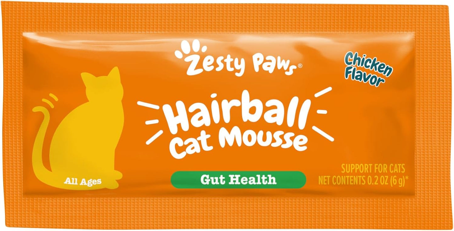 Authentic Zesty Paws hairball prevention supplement for healthy skin and coat