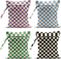 Vbcvbgfh 4 pack waterproof wet dry bag front view colorful checkered pattern