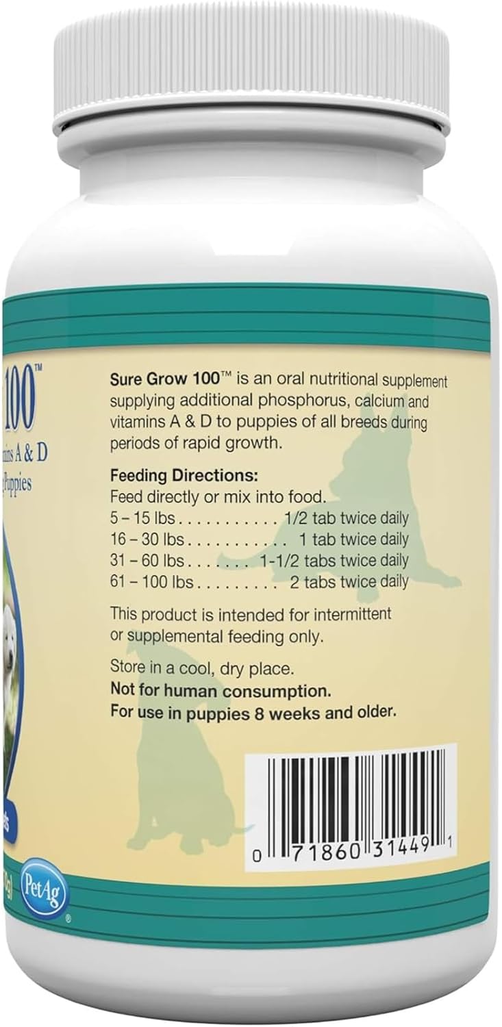 Authentic USA imported PetAg Sure Grow 100 supplement