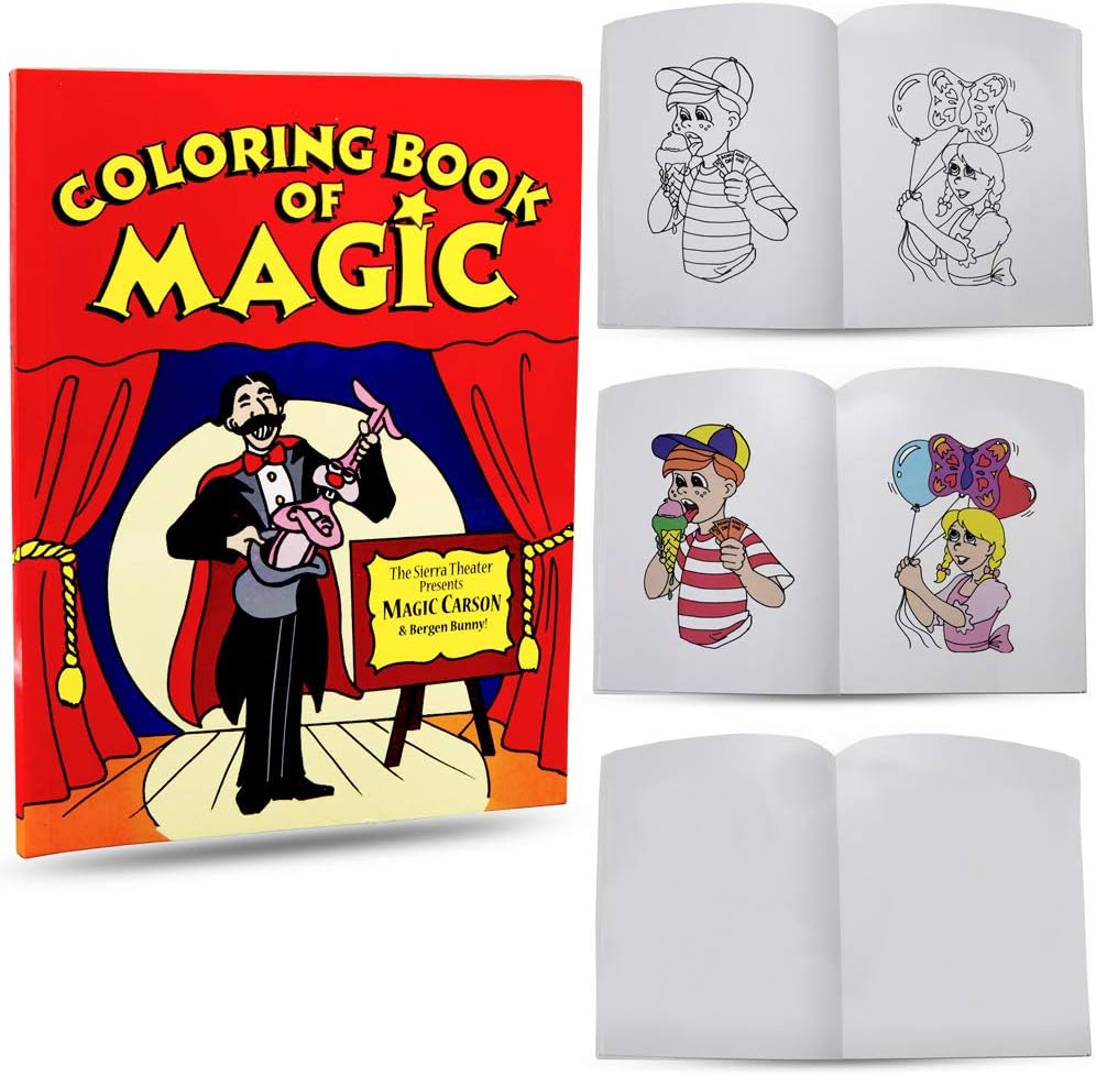Magic Makers Magic Coloring Book front view showing the cover of the trick book.
