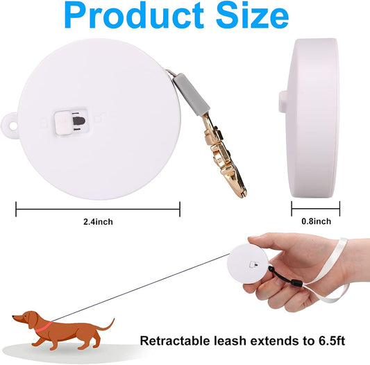 Cugbcug retractable pet leash with wrist strap