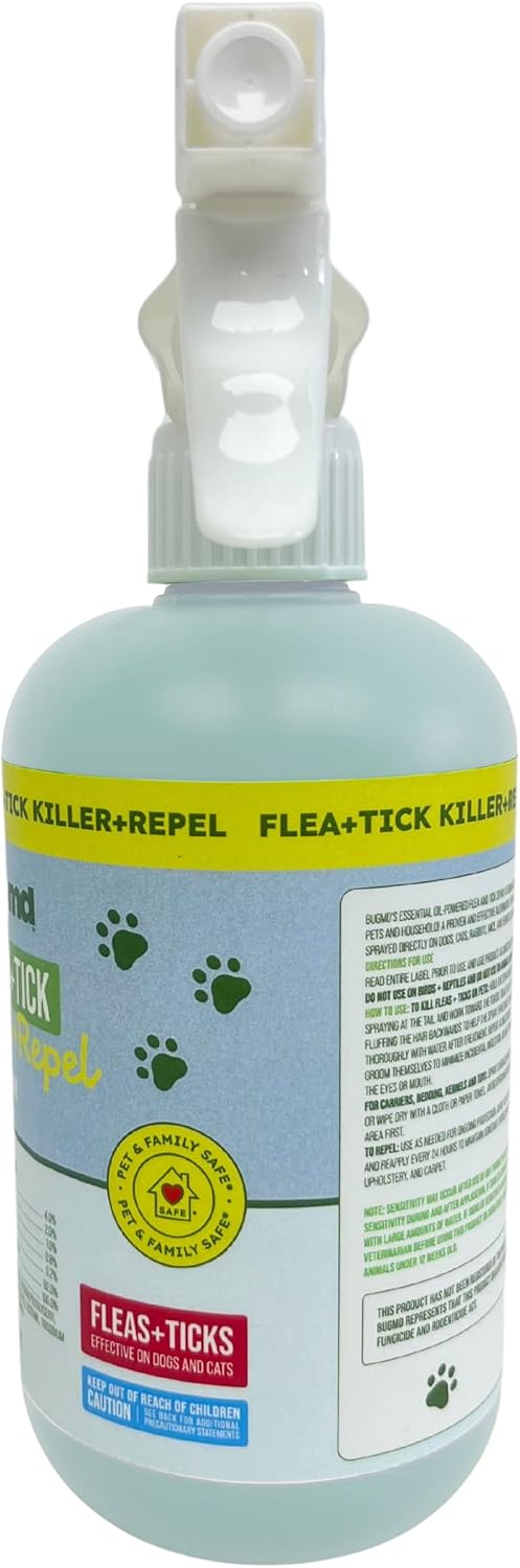 BugMD natural essential oil flea spray for dogs and cats