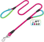 Dog Leash Heavy Duty 4/5/6ft XiaZ 2 Handles Dog Leashes for Medium Large Dogs 1/2 Inch 1000lb Strength Reflective PVC Waterproof-Handles Metal Hook Dual-Handle Rope Leash Nighttime Safety - Image 12