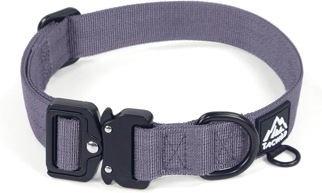 Dog Collar for Large Dogs - Adjustable, Chew Proof Nylon Collar with Metal Quick Release Buckle and D-Ring for Dog Tags (Dark Green, L) - Image 13