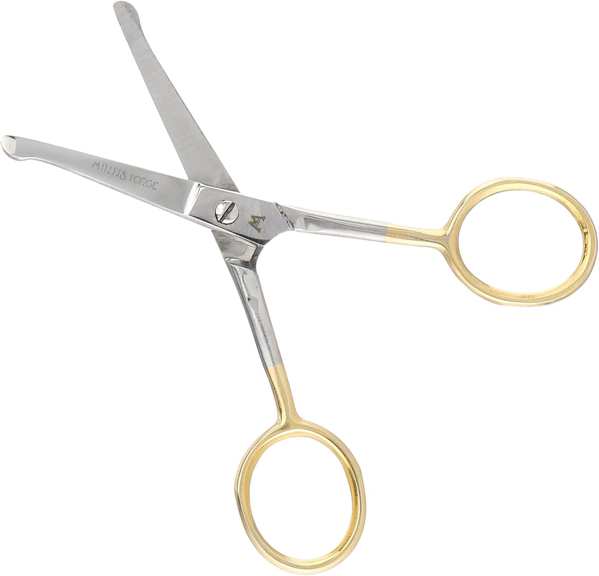 Millers Forge ball tip straight shear front view pet grooming tool