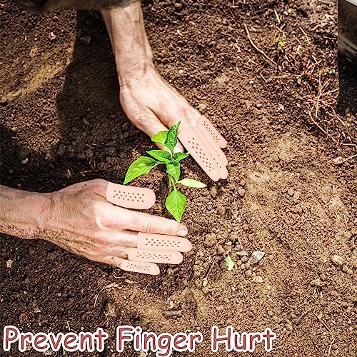 Hingtai finger protectors being applied to an index finger for wound care.