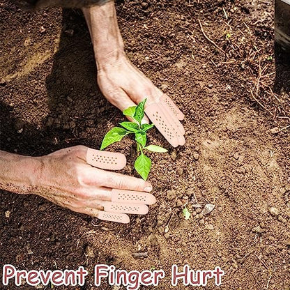 Hingtai finger protectors being applied to an index finger for wound care.