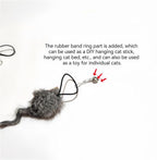 Interactive indoor cat hunting toys with built in rattle and crinkle sounds