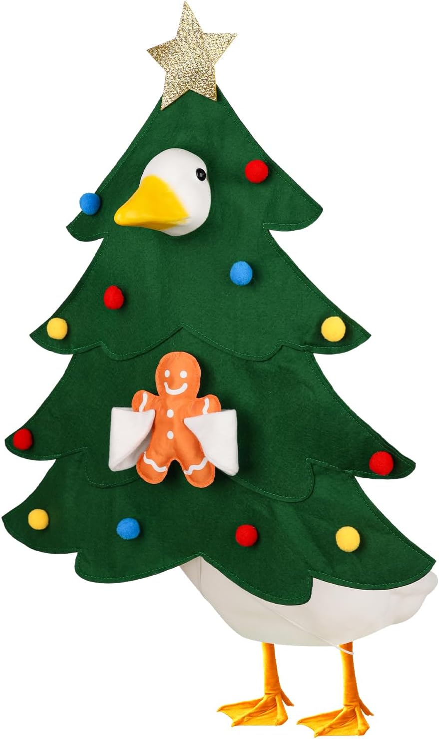 Aymolas Christmas lawn decoration showing fabric texture and vibrant holiday colors