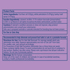 Dechra CatLax hairball remedy tube showcasing ingredients and directions.