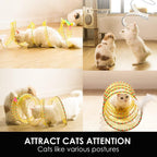 Tear resistant elastic mesh cat play cave for small kittens