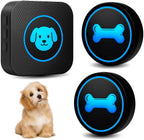 Yoiilifee smart wireless dog doorbell with blue light indicator