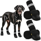 Hcpet Dog Shoes for Dogs, Dog Booties for Dogs, Anti-Slip Dog Boots & Paw Protectors for Hot Pavement Winter Snow Hiking with Reflective Straps Khaki Size 6, 4PCS - Image 13