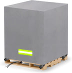 MQLD Pallet Cover Tarp Heavy Duty Waterproof front view on a wooden pallet.
