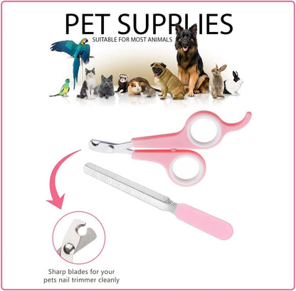 Crafterlife small pet grooming kit lifestyle shot with brush and cleaning tool