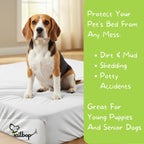 Tailbop waterproof puppy mat liner with tightened drawstring closure