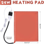 Safe reptile and small animal heating mat demonstrating even heat
